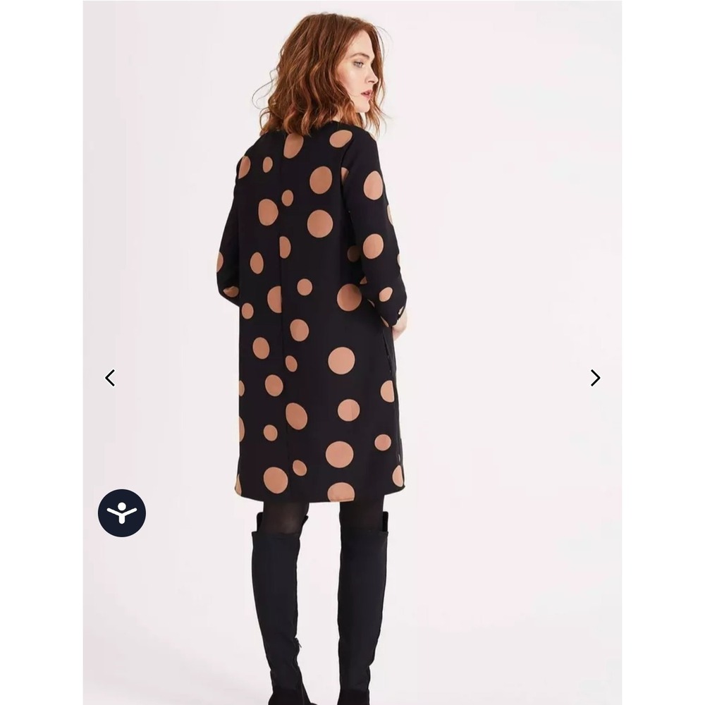 Phase Eight Big Polka Dot Shift Dress Nico Spot Dress UK sz 12